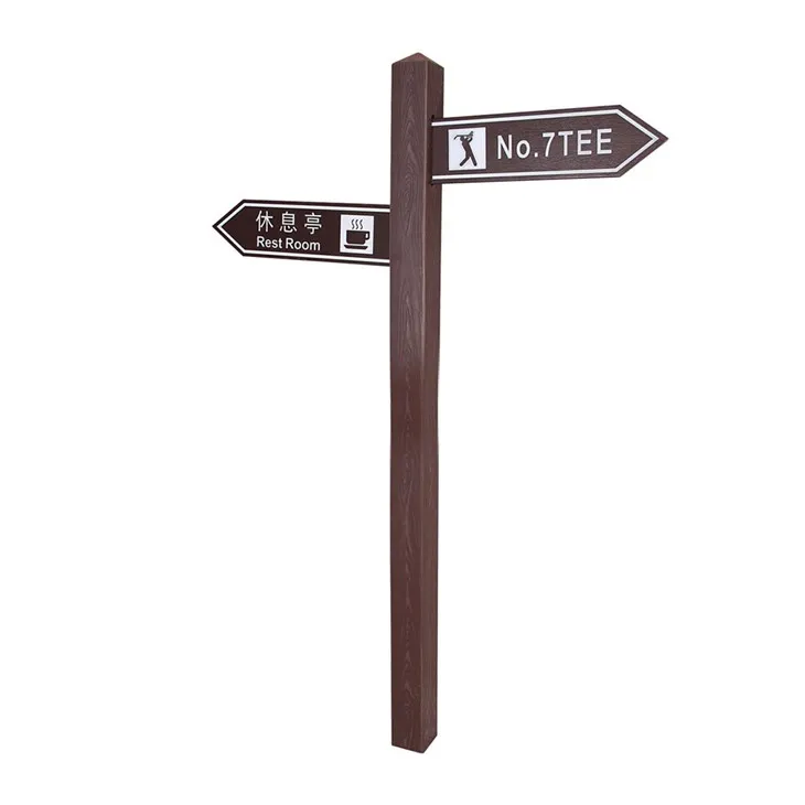 HDPE Golf Post Retningsskilt